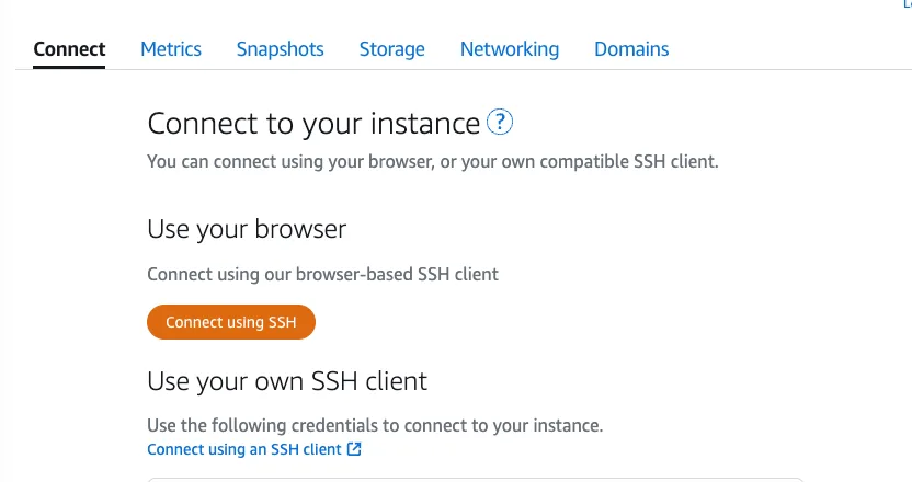 aws-lightsail-ssh