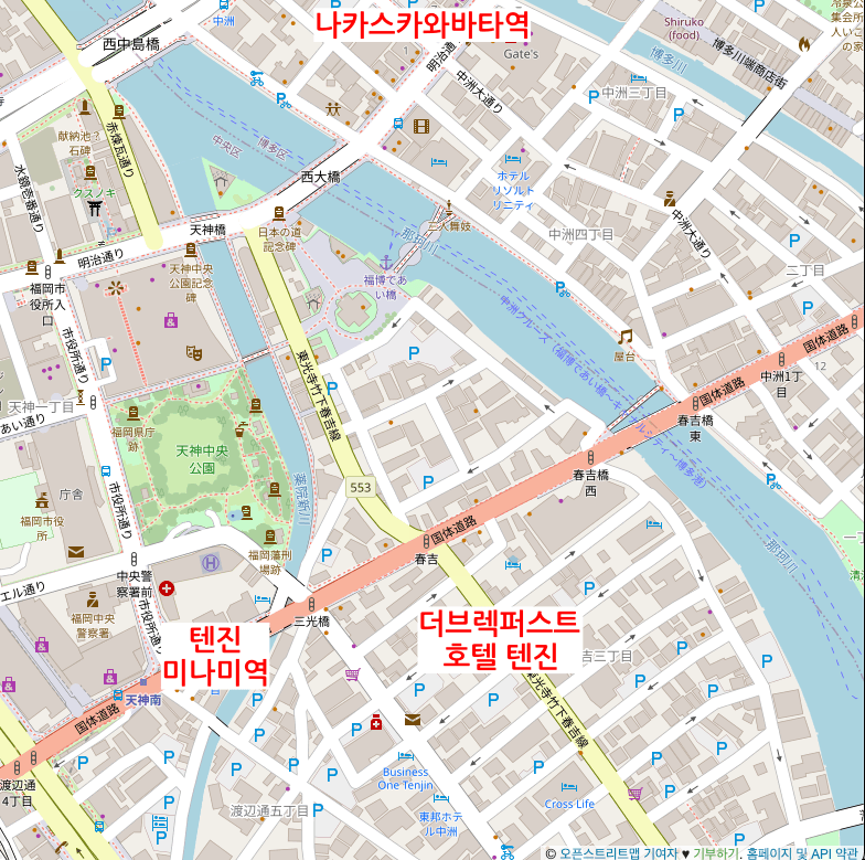 더-브렉퍼스트-호텔-후쿠오카-텐진-위치